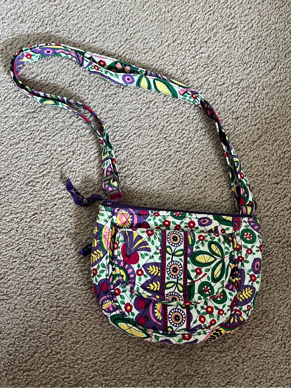 Vera Bradley Quilted Floral Crossbody Bag in Viva La Vera pattern